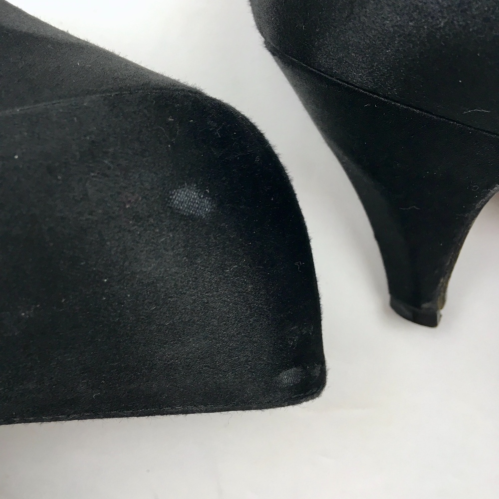 YVES SAINT LAURENT Satin Pointed Toe Heels Size 7 - Picture 8 of 8